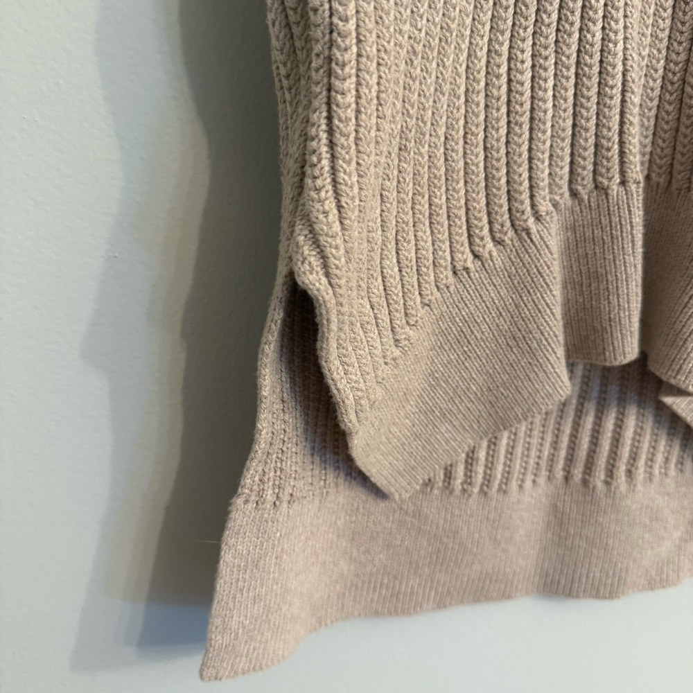 all saints | beige ribbed knit top - Picture 4 of 6